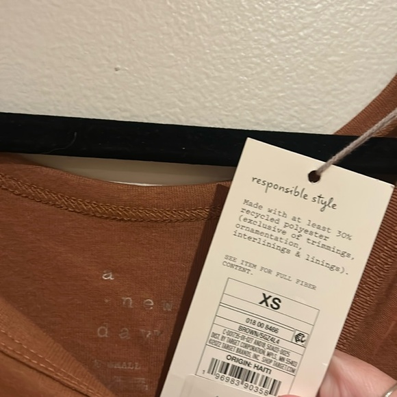 NWT Classic Brown Tank Top - A New Day - Picture 2 of 6